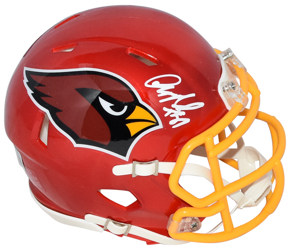 ANQUAN BOLDIN SIGNED ARIZONA CARDINALS FLASH SPEED MINI HELMET BECKETT