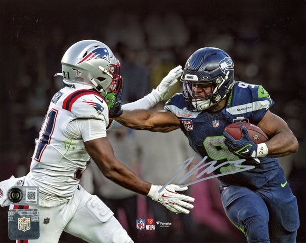 KENNETH WALKER III SIGNED SEATTLE SEAHAWKS SUPER BOWL LX 8x10 PHOTO BECKETT