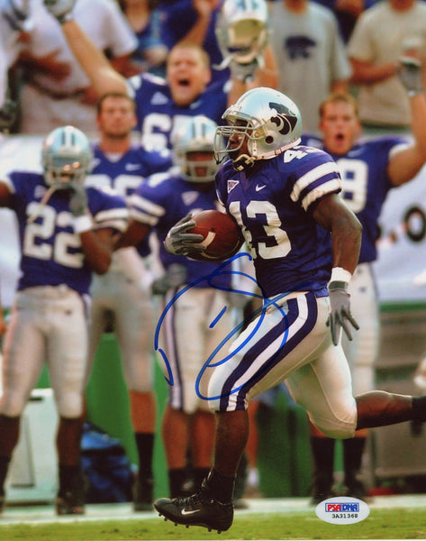 DARREN SPROLES AUTOGRAPHED KANSAS STATE WILDCATS 8x10 PHOTO PSA/DNA