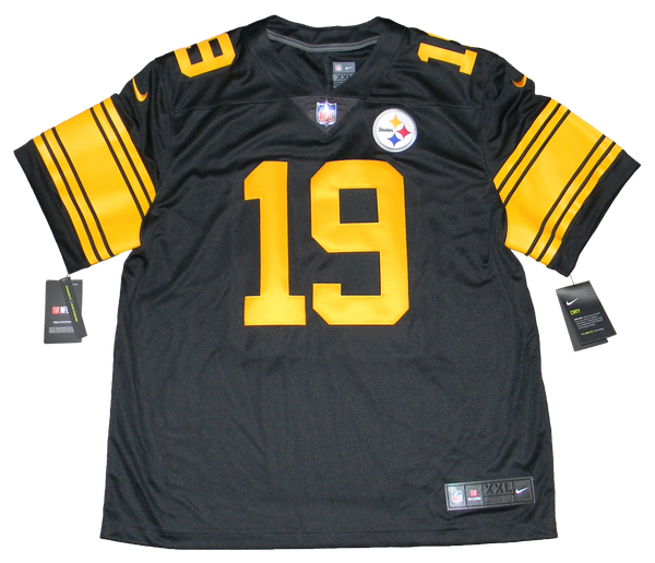 JUJU SMITH-SCHUSTER SIGNED PITTSBURGH STEELERS #19 NIKE LIMITED JERSEY BECKETT