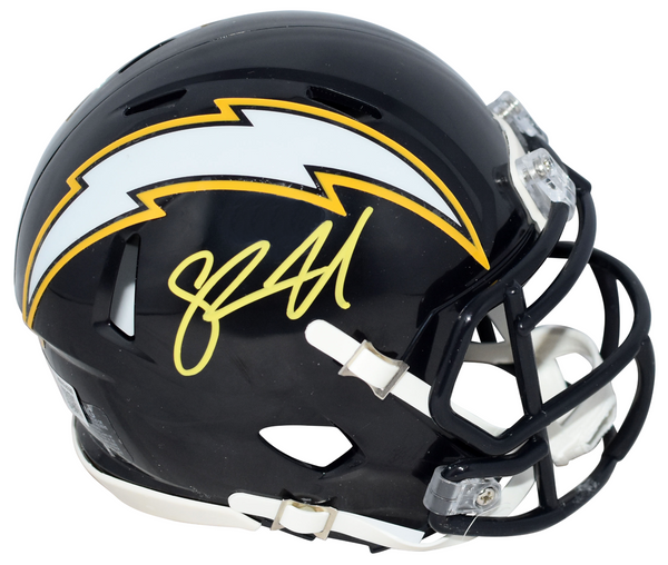 SHAWNE MERRIMAN SIGNED SAN DIEGO CHARGERS SPEED MINI HELMET BECKETT