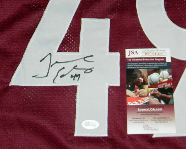 TREMAINE EDMUNDS SIGNED AUTOGRAPHED VIRGINIA TECH HOKIES #49 JERSEY JSA