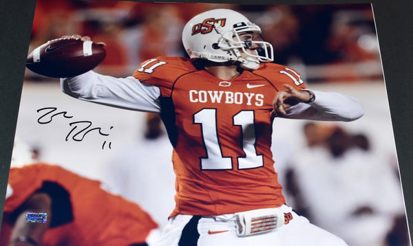 ZAC ROBINSON SIGNED OKLAHOMA STATE COWBOYS 16x20 PHOTO COA