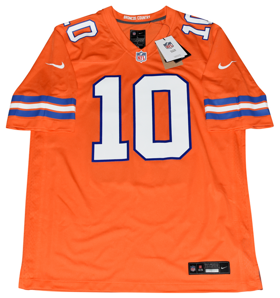 BO NIX AUTOGRAPHED DENVER BRONCOS #10 THROWBACK ORANGE NIKE JERSEY BECKETT
