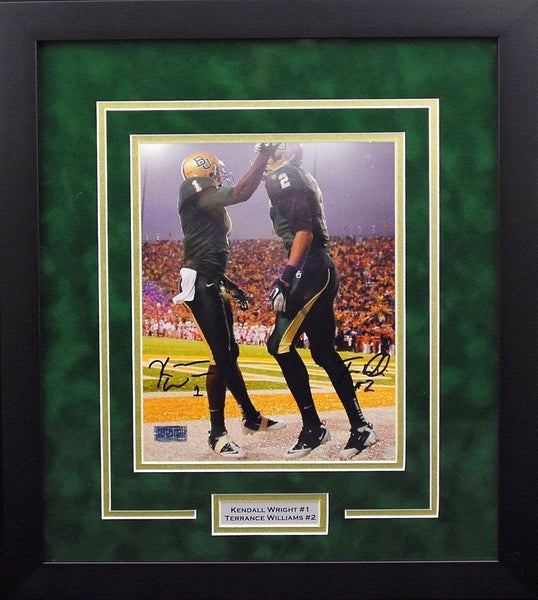 TERRANCE WILLIAMS & KENDALL WRIGHT BAYLOR BEARS FRAMED 8x10 PHOTO COA