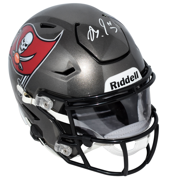 BUCKY IRVING AUTOGRAPHED TAMPA BAY BUCCANEERS SPEEDFLEX MIDI HELMET BECKETT