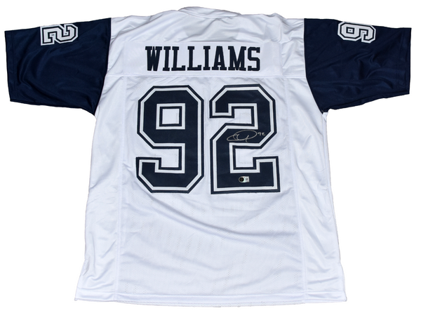 QUINNEN WILLIAMS SIGNED DALLAS COWBOYS #92 COLOR RUSH JERSEY BECKETT