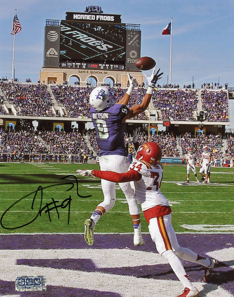 JOSH DOCTSON SIGNED AUTOGRAPHED TCU HORNED FROGS 8x10 PHOTO COA