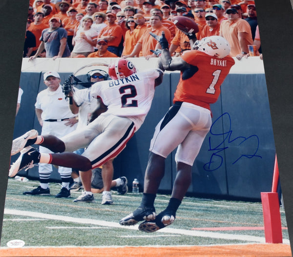 DEZ BRYANT AUTOGRAPHED OKLAHOMA STATE COWBOYS 16x20 PHOTO JSA