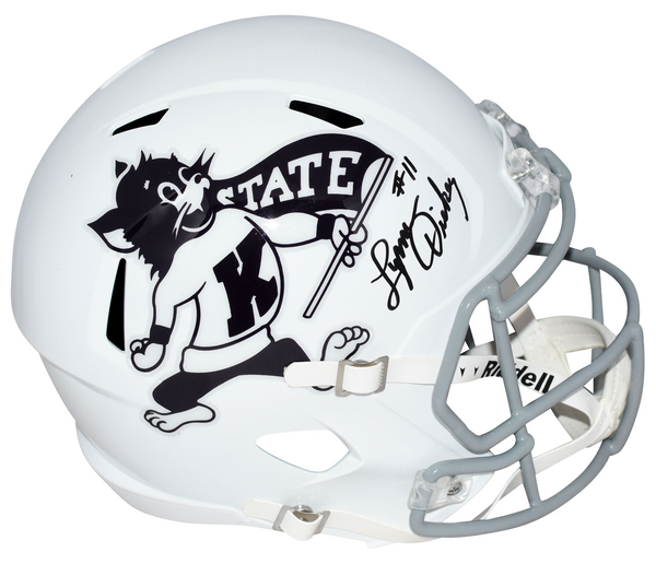 LYNN DICKEY AUTOGRAPHED KANSAS STATE WILDCATS FULL SIZE SPEED HELMET JSA