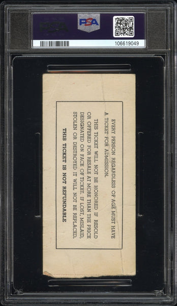 ROGER STAUBACH SIGNED 1963 NAVY MIDSHIPMEN TICKET PSA AUTO 10 W/ HEISMAN 63