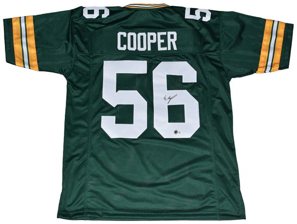 EDGERRIN COOPER SIGNED AUTOGRAPHED GREEN BAY PACKERS #56 JERSEY BECKETT