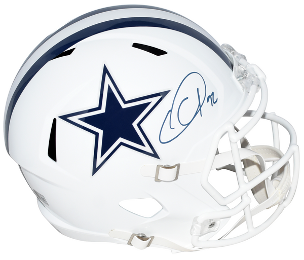 QUINNEN WILLIAMS SIGNED DALLAS COWBOYS WHITE ALT FULL SIZE SPEED HELMET BECKETT