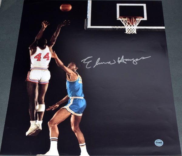 ELVIN HAYES AUTOGRAPHED HOUSTON COUGARS VS UCLA 16x20 PHOTO