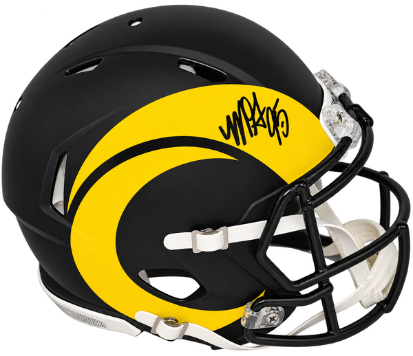 MYLES GARRETT SIGNED LOS ANGELES RAMS RIVALRIES AUTHENTIC SPEED HELMET BECKETT
