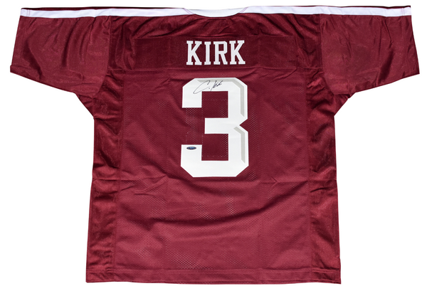 CHRISTIAN KIRK AUTOGRAPHED TEXAS A&M AGGIES #3 MAROON JERSEY TRISTAR