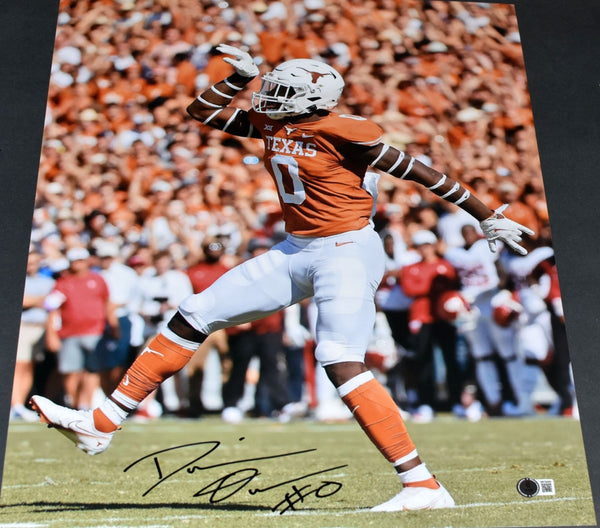 DEMARVION OVERSHOWN SIGNED TEXAS LONGHORNS 16X20 PHOTO BECKETT