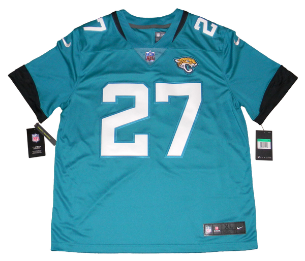 LEONARD FOURNETTE SIGNED JACKSONVILLE JAGUARS NIKE LIMITED #27 JERSEY PANINI