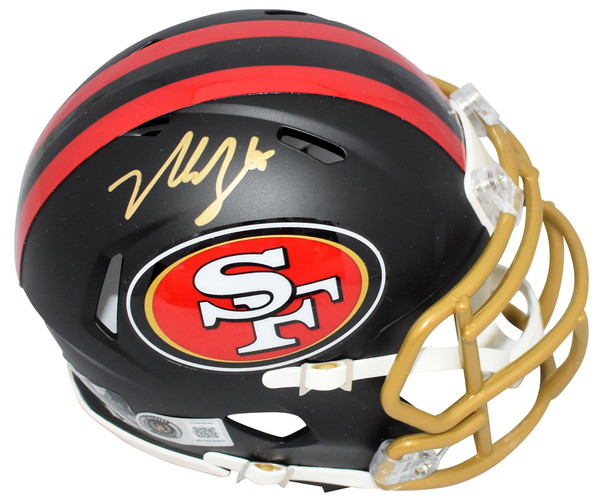 NICK BOSA AUTOGRAPHED SAN FRANCISCO 49ERS RIVALRIES SPEED MINI HELMET BECKETT