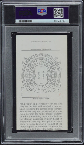 ROGER STAUBACH SIGNED 1972 SUPER BOWL VI 6 TICKET COWBOYS DOLPHINS PSA AUTO