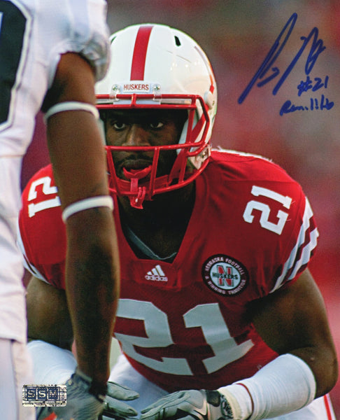 PRINCE AMUKAMARA AUTOGRAPHED SIGNED NEBRASKA CORNHUSKERS 8x10 PHOTO COA