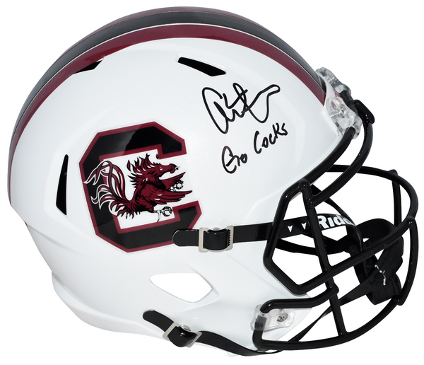 ALSHON JEFFERY SIGNED SOUTH CAROLINA GAMECOCKS FULL SIZE HELMET W/ GO COCKS