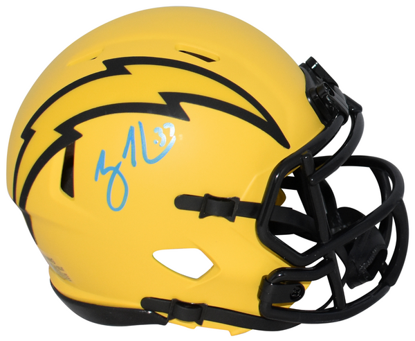 RODNEY HARRISON SIGNED LOS ANGELES CHARGERS RAVE SPEED MINI HELMET BECKETT