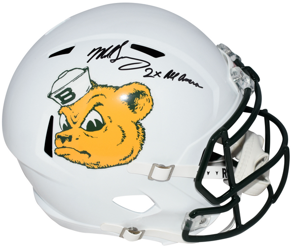 MIKE SINGLETARY SIGNED BAYLOR BEARS SAILOR FULL SIZE HELMET W/ 2x ALL-AMERICAN