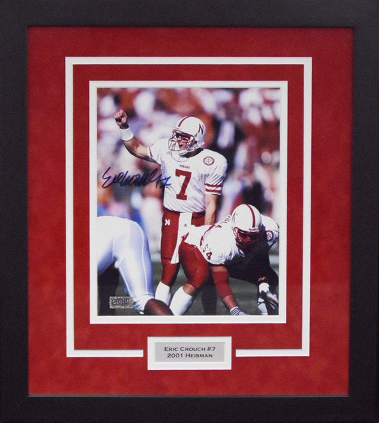 ERIC CROUCH AUTOGRAPHED NEBRASKA CORNHUSKERS 8x10 FRAMED PHOTO COA