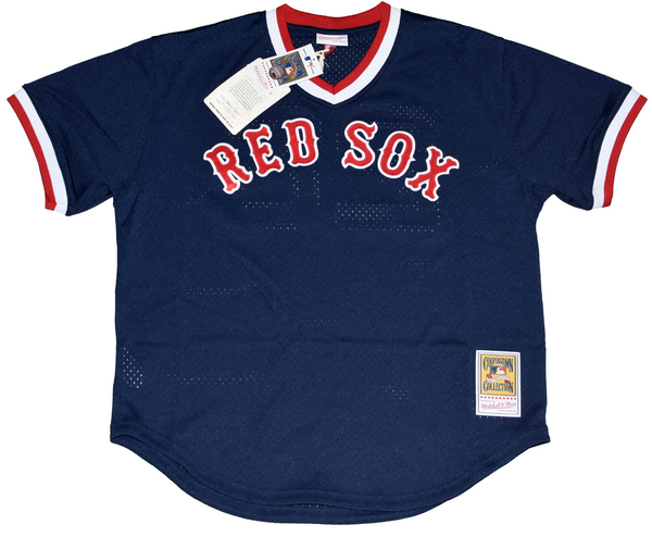 WADE BOGGS SIGNED BOSTON RED SOX #26 MITCHELL & NESS JERSEY W/ HOF 05