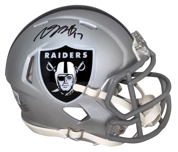 DAVANTE ADAMS AUTOGRAPHED LAS VEGAS RAIDERS SPEED MINI HELMET BECKETT