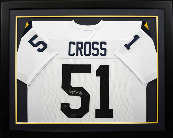 RANDY CROSS AUTOGRAPHED UCLA BRUINS #51 FRAMED JERSEY COA