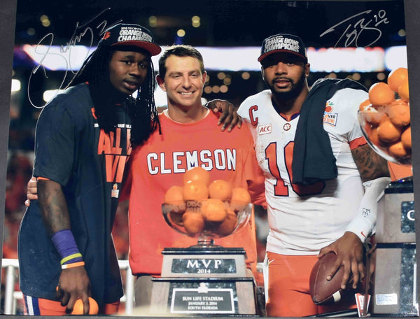 SAMMY WATKINS & TAJH BOYD AUTOGRAPHED CLEMSON TIGERS 16x20 PHOTO COA