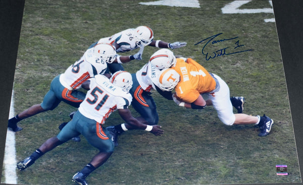 JASON WITTEN SIGNED TENNESSEE VOLUNTEERS VS MIAMI 16x20 PHOTO HOLO