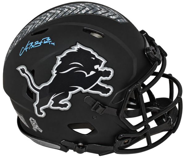 AMON-RA ST BROWN SIGNED DETROIT LIONS SALUTE TO SERVICE 5 AUTHENTIC SPEED HELMET
