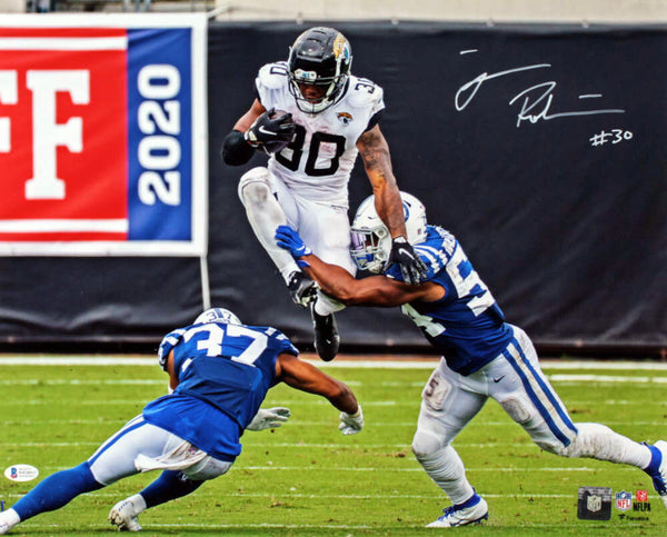 JAMES ROBINSON SIGNED AUTOGRAPHED JACKSONVILLE JAGUARS 16x20 PHOTO BECKETT