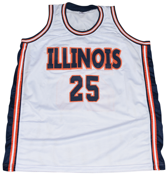 NICK ANDERSON AUTOGRAPHED ILLINOIS ILLINI #25 BASKETBALL JERSEY BECKETT