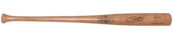 CHASE BURNS SIGNED CINCINNATI REDS LOUISVILLE SLUGGER BLONDE BAT BECKETT