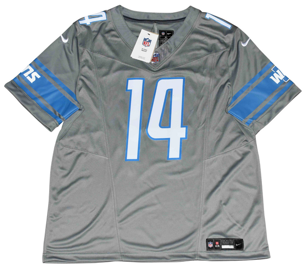 AMON-RA ST BROWN SIGNED DETROIT LIONS #14 GRAY NIKE LIMITED JERSEY BECKETT