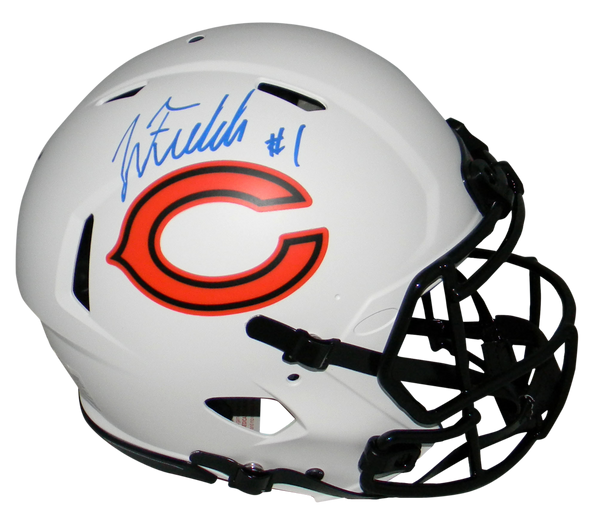 JUSTIN FIELDS AUTOGRAPHED CHICAGO BEARS LUNAR SPEED AUTHENTIC HELMET BECKETT