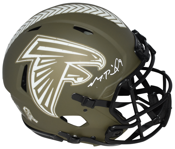 MICHAEL PENIX JR SIGNED ATLANTA FALCONS SALUTE TO SERVICE AUTHENTIC HELMET BAS