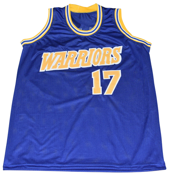CHRIS MULLIN SIGNED GOLDEN STATE WARRIORS #17 BLUE BASKETBALL JERSEY BECKETT