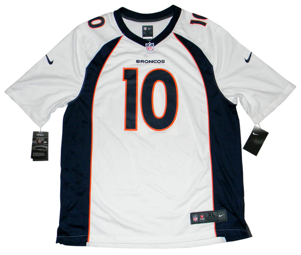 JERRY JEUDY AUTOGRAPHED SIGNED DENVER BRONCOS #10 WHITE NIKE JERSEY BECKETT