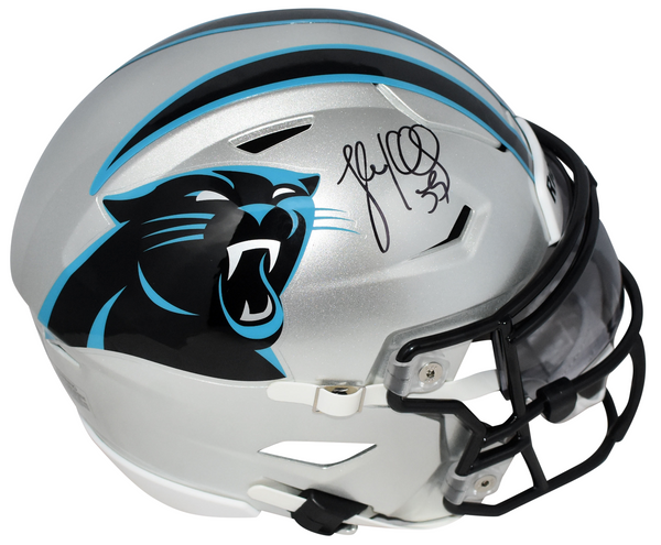 LUKE KUECHLY AUTOGRAPHED CAROLINA PANTHERS SPEEDFLEX MIDI HELMET BECKETT