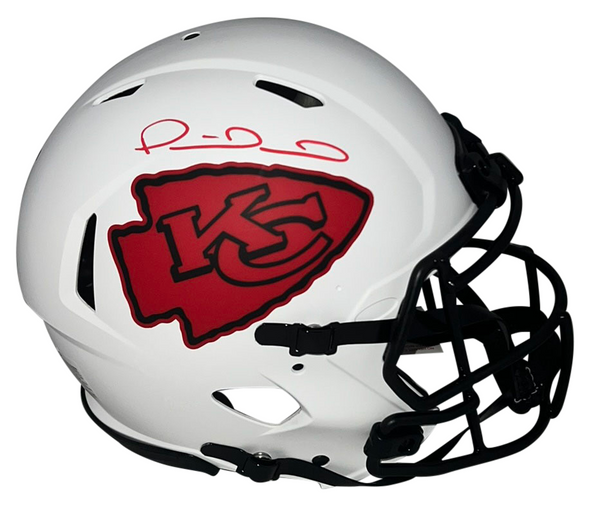 PATRICK MAHOMES AUTOGRAPHED KANSAS CITY CHIEFS LUNAR AUTHENTIC HELMET BECKETT