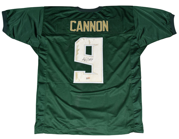 KD CANNON AUTOGRAPHED SIGNED BAYLOR BEARS #9 GREEN JERSEY COA