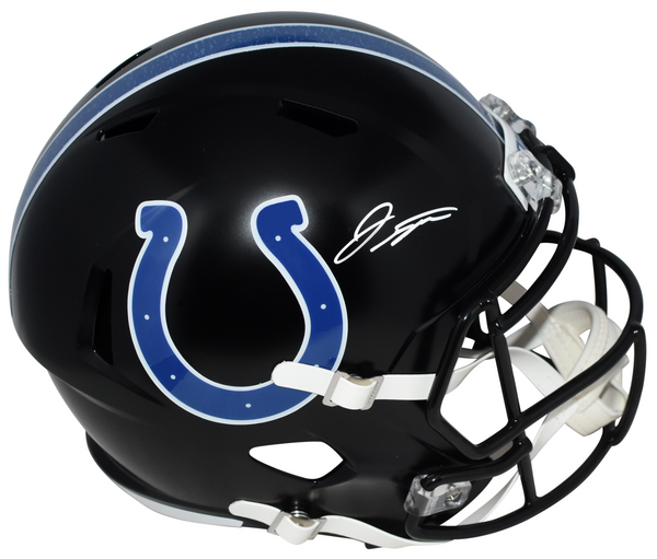 JONATHAN TAYLOR SIGNED INDIANAPOLIS COLTS BLACK FULL SIZE SPEED HELMET BECKETT