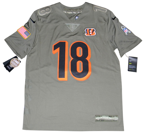 AJ GREEN SIGNED CINCINNATI BENGALS SALUTE TO SERVICE NIKE LIMITED JERSEY BECKETT