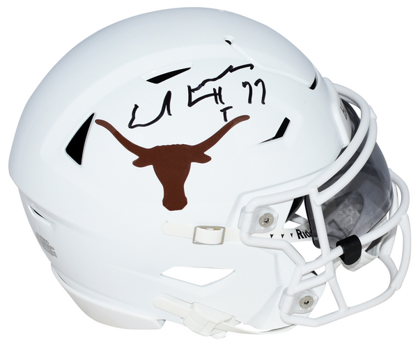 EARL CAMPBELL AUTOGRAPHED TEXAS LONGHORNS SPEEDFLEX MIDI HELMET W/ HT 77