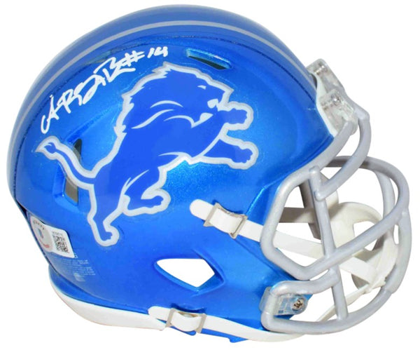 AMON-RA ST BROWN AUTOGRAPHED SIGNED DETROIT LIONS FLASH MINI HELMET